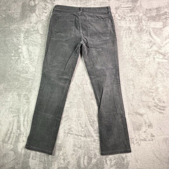 J. Crew Matchstick Pants Women's 28 S Dark Grey Corduroy Straight Leg - Picture 7 of 8